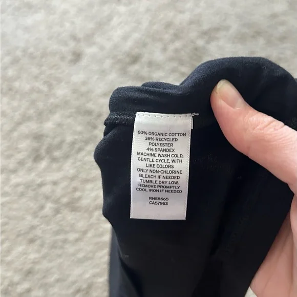 Open Edit Black Ribbed Tank - Picture 3 of 3